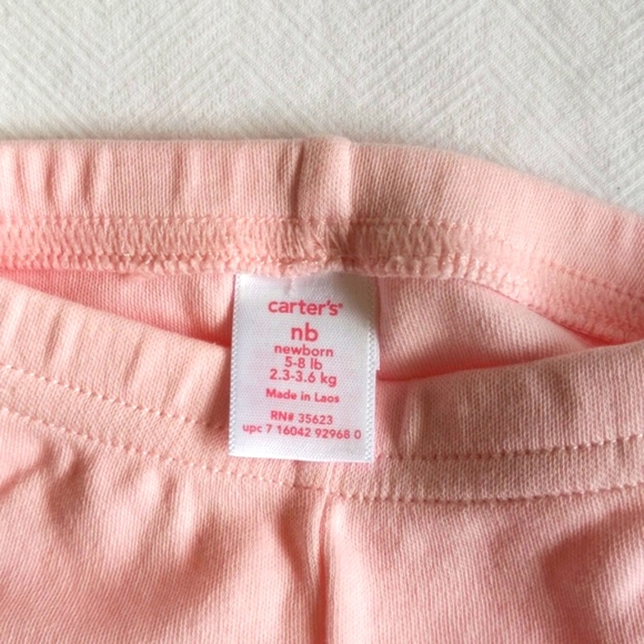 carter's newborn pink pants - Picture 3 of 3
